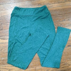 One Size LuLaRoe Heather Green Leggings